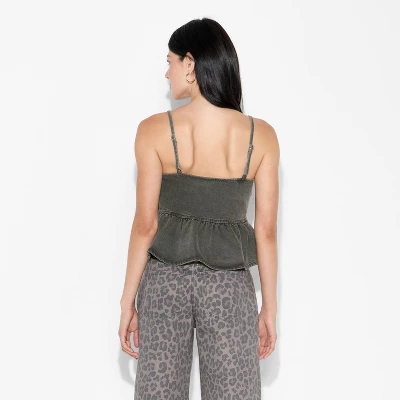 Women's Denim Peplum Tank Top - Wild Fable™ 2 Women's Denim Peplum Tank Top - Wild Fable™ - Image 2