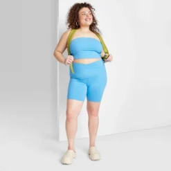 Women's High-Rise Polyester Bike Shorts - Wild Fable™ -Wild Fable™ GUEST ccc5cfc3 2eaa 49d8 85c3 4827dd713ac1