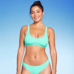 Women's Pucker Textured Bralette Bikini Top - Wild Fable™ Sea Green -Wild Fable™ GUEST cd6b62e2 82c7 4f69 aa9a 800c40945c8a