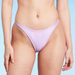 Women's Side Tab High Leg Cheeky Bikini Bottom - Wild Fable™ Shiny Light Purple -Wild Fable™ GUEST ce65d285 d1ae 4fe5 b711 a3b9b598342f
