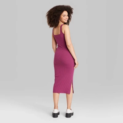 Women's Knit Midi Bodycon Dress - Wild Fable™ 2 Women's Knit Midi Bodycon Dress - Wild Fable™ - Image 2