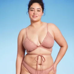 Women's Strappy Underwire Bikini Top - Wild Fable™ Brown Lurex -Wild Fable™ GUEST d2cb8b92 98d8 465e b487 2e95cefc0680