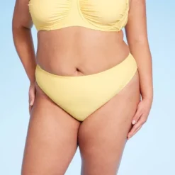 Women's Side-Tie Mid-Rise Cheeky High Leg Bikini Bottom - Wild Fable™ Yellow -Wild Fable™ GUEST ddd343c8 7515 4d85 9e60 16e22dd96a04