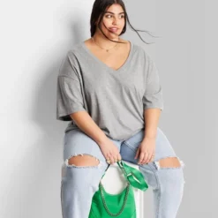 Women's Short Sleeve Relaxed Fit V-Neck T-Shirt - Wild Fable™ 9 Women's Short Sleeve Relaxed Fit V-Neck T-Shirt - Wild Fable™ -Wild Fable™ GUEST de2f8a46 b446 4432 bdf2 c15fe5d5e799