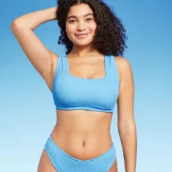 Women's Pucker Square Neck Wide Strap Bralette Bikini Top - Wild Fable™ -Wild Fable™ GUEST de56784e 48e5 483d 8e4d cc3c1964be89