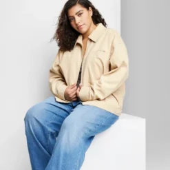 Women's Boxy Zip-Up Cord Jacket - Wild Fable™ -Wild Fable™ GUEST e0eb7ba2 ee21 4331 a686 e008b412571f