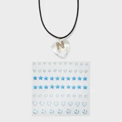 Acrylic Heart With Face Gems Pendant Necklace - Wild Fable™ Clear/Black -Wild Fable™ GUEST e37fdb87 6e58 4b74 af1f beba840da892