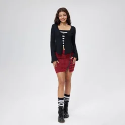 Women's V-Neck Knotted Long Sleeve Blouse - Wild Fable™ -Wild Fable™ GUEST e5513b34 811e 4e16 9af6 30920381c296