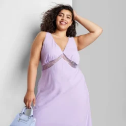 Women's Lace Detail Slip Midi Dress - Wild Fable™ -Wild Fable™ GUEST e5a4d8d7 26f8 4797 b305 774e92372918