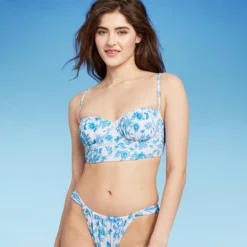 Women's Corset Longline Bikini Top - Wild Fable™ Cream -Wild Fable™ GUEST e695daa3 eab4 4b05 a31b e8980e90c00e