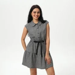 Women's Mini Cap Sleeve Elastic Waistband Mini Dress - Wild Fable™ Black Gingham 9 Women's Mini Cap Sleeve Elastic Waistband Mini Dress - Wild Fable™ Black Gingham -Wild Fable™ GUEST e82de33d 3a79 4d21 a75a 67c2ef2279de