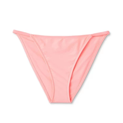 Women's Side Tab Cheeky Bikini Bottom - Wild Fable™ Pink 5 Women's Side Tab Cheeky Bikini Bottom - Wild Fable™ Pink - Image 5