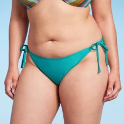 Women's Side-Tie Cheeky Bikini Bottom - Wild Fable™ Green -Wild Fable™ GUEST efe6a010 1959 41ce 86f5 53ac5d7a308b
