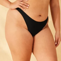 Women's Scoop Front High Leg Thong Bikini Bottom - Wild Fable™ Black -Wild Fable™ GUEST f16c990c 9e22 443c 9037 e366e509627e