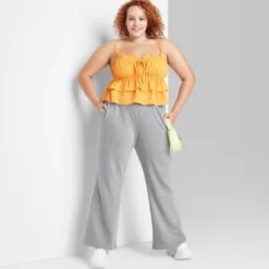 Women's High-Rise Wide Leg French Terry Sweatpants - Wild Fable™ -Wild Fable™ GUEST f4579bf2 75ad 4cb0 87fe b47a30d3bf38
