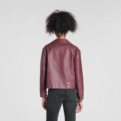 Women's Faux Leather Biker Jacket - Wild Fable™ 1 Women's Faux Leather Biker Jacket - Wild Fable™