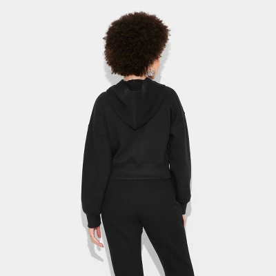Women's Cropped Pullover Hooded Sweatshirt - Wild Fable™ 2 Women's Cropped Pullover Hooded Sweatshirt - Wild Fable™ - Image 2