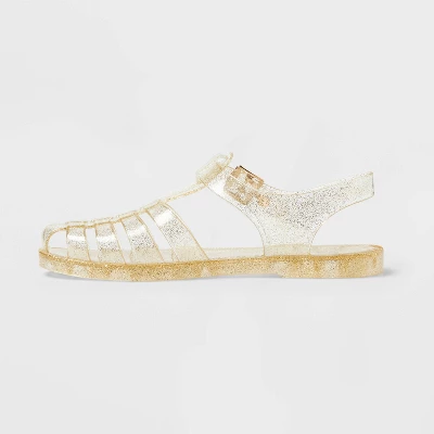 Women's Poppy Ankle Strap Jelly Sandals - Wild Fable™ Light Gold 1 Women's Poppy Ankle Strap Jelly Sandals - Wild Fable™ Light Gold