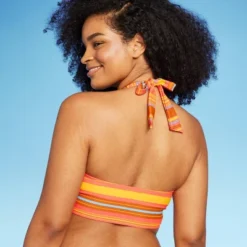 Women's Drawstring Ruched Halter Longline Bikini Top - Wild Fable™ -Wild Fable™ GUEST f75bad60 1817 45b0 958b abe82c1ece2d