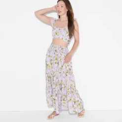 Women's Flutter Short Sleeve Scoopneck Micro Top - Wild Fable™ Mauve -Wild Fable™ GUEST f8454782 e36b 42b2 8f67 3261d1ea27df