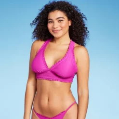 Women's Smocked Detail Longline Bikini Top - Wild Fable™ Purple -Wild Fable™ GUEST f969933c 7766 40f2 a77c 8d3cdd10acc7