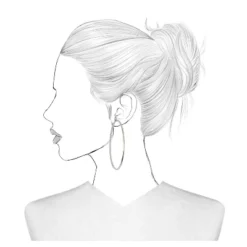 Trio Imitation Rhodium With Glass Crystal Rhinestone Hoop Stud Earring Set 3pc - Wild Fable™ White Crystal: Sparkly Hoops, Nickel-Free Metal -Wild Fable™ GUEST fd6c0dea e2cc 4659 8e35 1bf1d79b6327