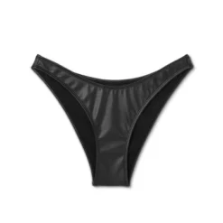 Women's Faux Leather High Leg Extra Cheeky Bikini Bottom - Wild Fable™ Black -Wild Fable™ GUEST ff32f929 da0d 4060 a517 3132e1da388d