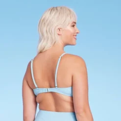 Women's Tie-Front Pique Textured Bralette Bikini Top - Wild Fable™ -Wild Fable™ GUEST ff5cb403 2faf 4ccd a309 db8c149e8dee